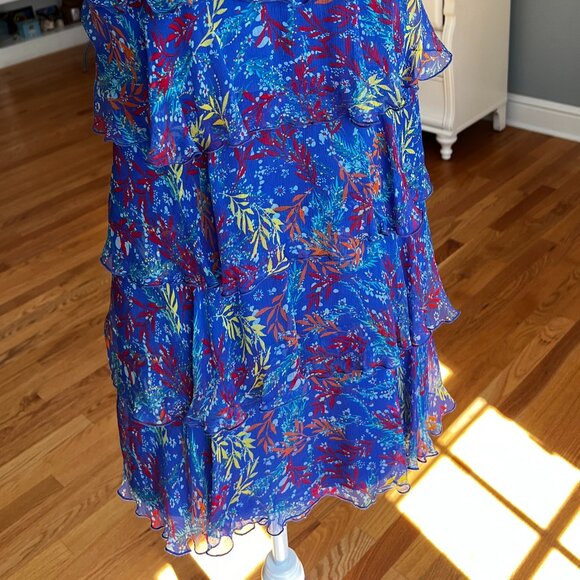 Solani Tiered Silk Baily Dress US size 4 - Picture 6 of 6